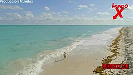 Celezte Cruz Sunbathing Interrupted By Man