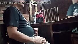 Playing With Myself At Work, Stroking My Cock In A Handjob Scene