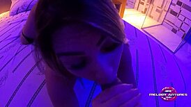 Melody antunes drags friend to motel for intense fucking and cum filling