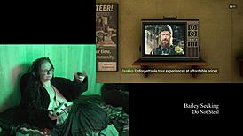 naked alan wake 2 playthrough with brunette babe 😍