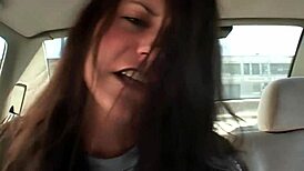 threesome with brunette in fishnet stockings high heels blowjob anal monster cock