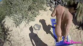 Sensual POV doggystyle session with Sexydeas on the beach adventure