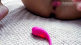 Pretty neighbor masturbates my horny pussy with lovense vibrator & controls my orgasm pov