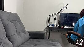 i feel thrilled catching him jerking big cock