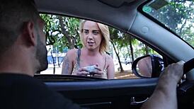 Hey, check this out - the blonde does a quick program for just 50 reais! 😏