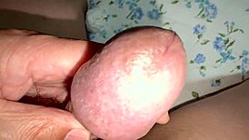 Amateur wife gets creampie in her shaved pink pussy 216 days after losing virginity in close-up cunilingus