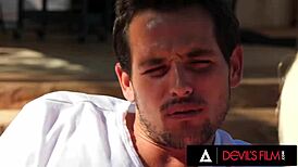 Gorgeous milf luna star rides hard outside, squirting wildly in the process.