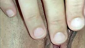 i filmed our amateur porno session with my skinny wife in stockings and lingerie.