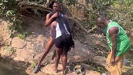 We almost got caught fucking by the riverside! 😳