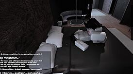 Roblox players take turns making each other submit in game