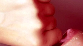 i love my stepson for the first time, asian mommy blowjob close-up cum in mouth.