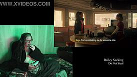 naked alan wake 2 playthrough with brunette babe 😍