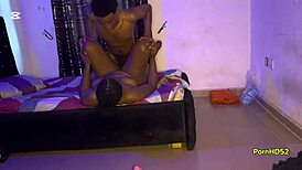 Chubby Ebony Screams During Big Black Cock Missionary