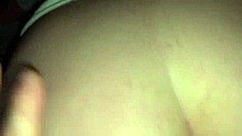 Pretty stepsister with big ass and juicy tight pussy comes to fuck after dinner, turn up the TV so parents don't hear her orgasm