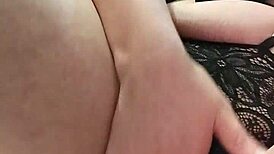 goddess in lingerie rips clothes while fucking her tight clit with huge toys