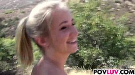 Sweet Teen Casi James Rides Monster Cock In POV