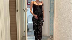 shower masturbation leads to huge orgasm with golden rain fetish