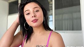 beautiful mature latina celeste morant swallows cum in missionary threesome