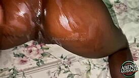 Step-brother fucks creamy wet pussy doggystyle until cumming on ass