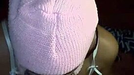 Masked Baddie Deep Throats Big Black Cock