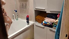 caught my stepsister bathing in the bathroom