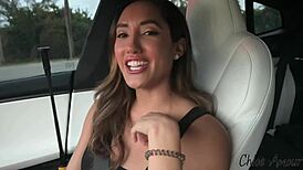 auto pilot lets luke cooper fuck chloe amour with big tits in car while driving