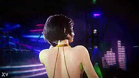 Hot girl twerks intensely on big cock