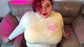 Big ass bbw cheating slutty milf takes 15 inch anal with dildo riding and natural tits bouncing!