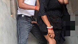 Newlywed husband and wife explore first honeymoon sex with chubby bodybuilder fingering hairy bbw asshole