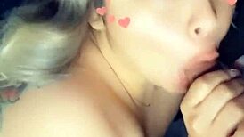 Quarantine stepmom sucks my big cock during chill