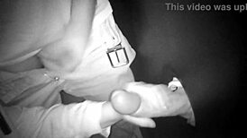 Glory hole: 25 cm cock opens me wide in swing