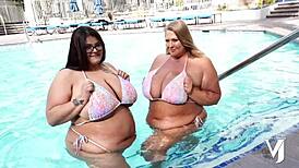 Monster Titty Twins Veronica Jasmine And Raven Belle Entertain A Lucky Guy