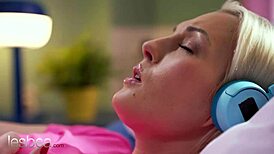 Watch Lovita Fate and Lady Dee engage in romantic lesbian sex with fingering and scissoring