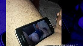 Dreaming about the hot stepmother and cumming while watching her big ass.