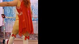 Redhead Hotwife Steffi Shows Off Big Pussy Lips in Dance PMV Promo