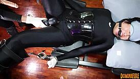 Ugh, I can't believe how Dominafire tied me up and made me squirt so hard with that strapon in our wild Asian lesbian BDSM session.