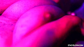 Horny young babe poses on camera while masturbating with dildo in bathroom