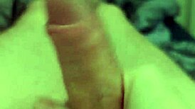 He says, 'I'm going to masturbate quickly with my big cock'