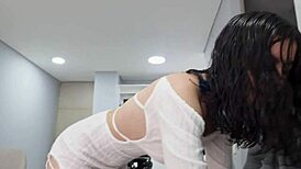 sexy tight dress shows big ass ends fucking stranger