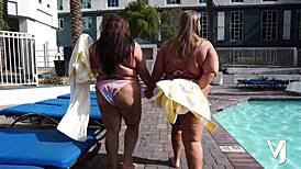 Monster Titty Twins Veronica Jasmine And Raven Belle Entertain A Lucky Guy