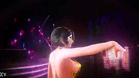 Hot girl twerks intensely on big cock