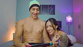 I won the game after sucking my stepbrother's big cock 😏