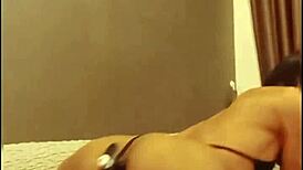 Aum Lights Up While Performing Handjob in Crossdressing Scene