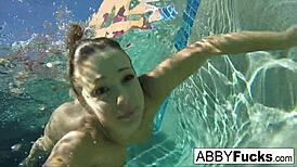 Behind the scenes underwater fun with abigail mac & romi