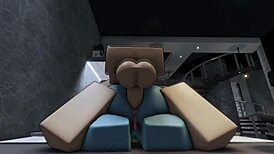 having rough roblox sex with hot demon in doggystyle