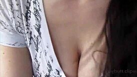 She gives a passionate blowjob in the parked car.