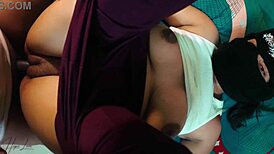 the curvy cheating wife sneaks in a quick passionate fuck with her lover. this happens while her husband works, all captured homemade style.