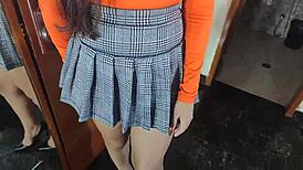 stepsister gets facial from stepbrother