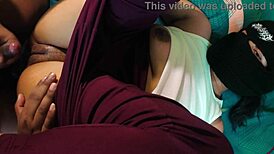 the curvy cheating wife sneaks in a quick passionate fuck with her lover. this happens while her husband works, all captured homemade style.