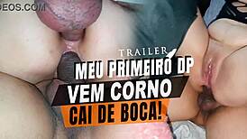 trailer minha primeira dp - arrombada na frente do marido corno cristina almeida!!